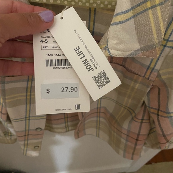 Zara plaid over shirt “flannel” - Picture 2 of 4